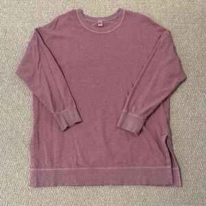 Old Navy Women’s Distressed Dusty Rose Oversized Sweatshirt